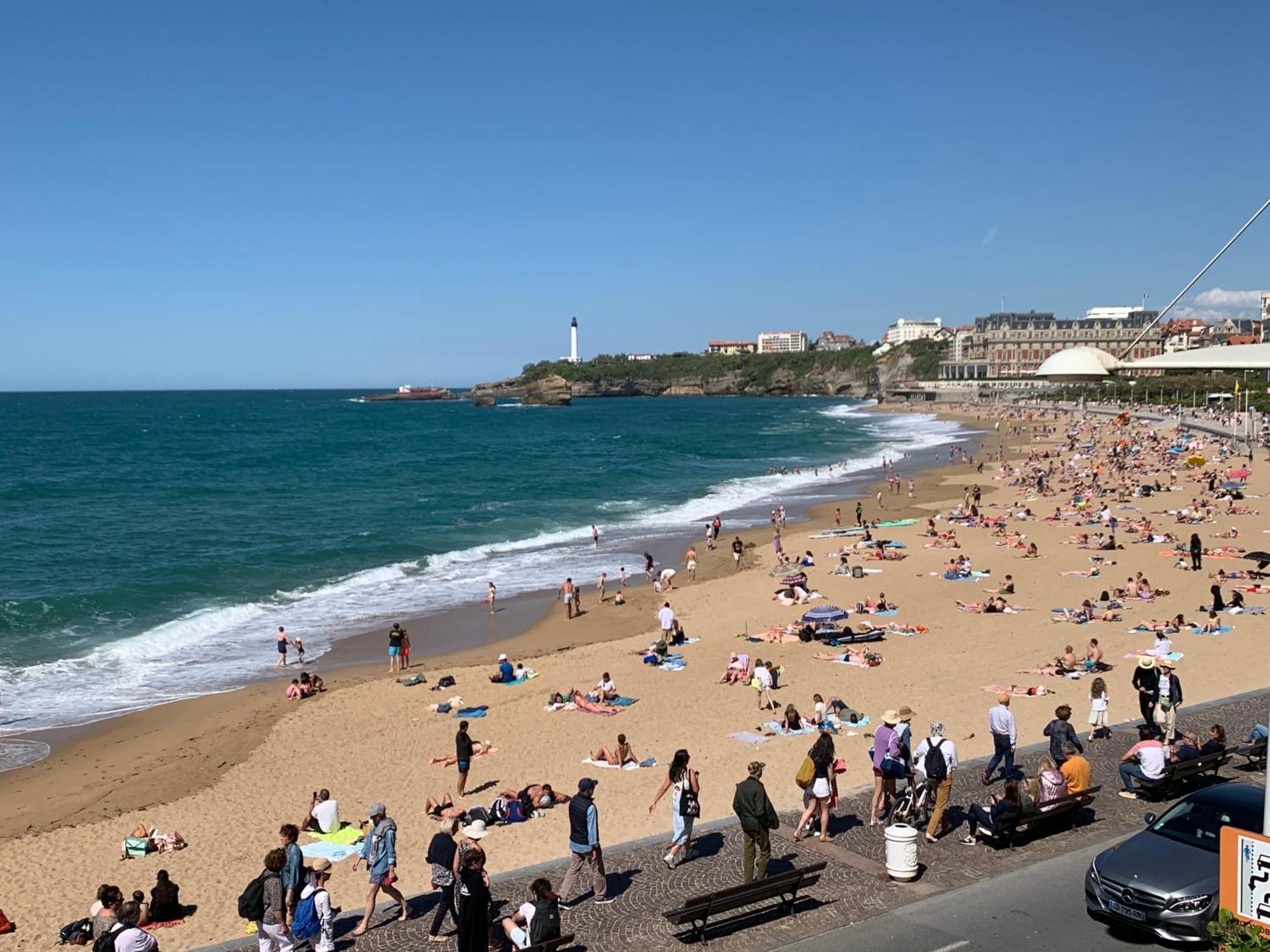 Biarritz Centre, Pres Avenue De Verdun, Cosy Apt 2 Pieces , Salon , Chambre Separe, Rue Tres Calme A 10 Minutes A Pied De La Grande Plage מראה חיצוני תמונה